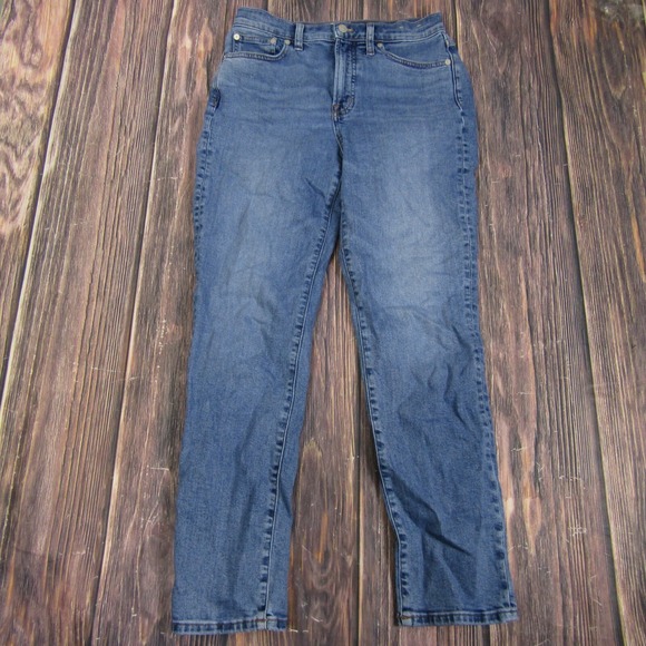 Madewell Denim - Madewell Womens 27 Perfect Vintage Jeans High Rise Stretch Tapered Fit